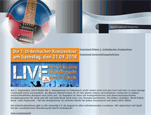 Tablet Screenshot of livemusik-kneipentour.de